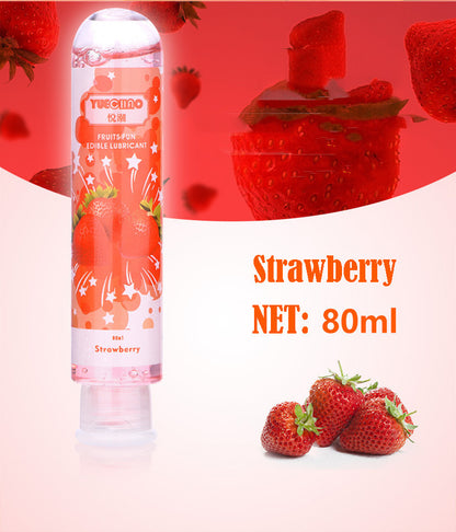 Water soluble fruit flavored lubricant