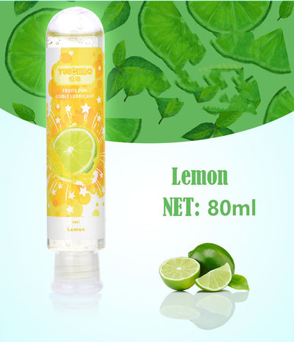 Water soluble fruit flavored lubricant