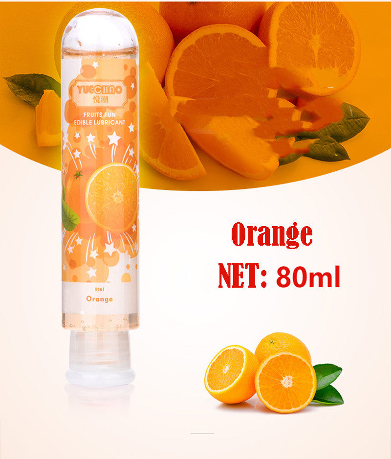 Water soluble fruit flavored lubricant