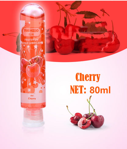 Water soluble fruit flavored lubricant