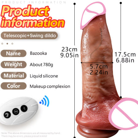 ThrustPro Electric Silicone Dildo - Ultra-Realistic, Super Soft, Flesh-Toned